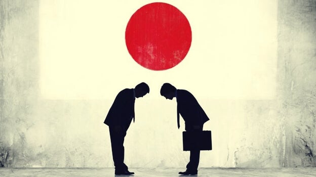 japoneses saludandose